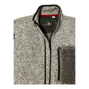 Orvis Mens Size Full-zip Fleece Vest with Zip Pockets